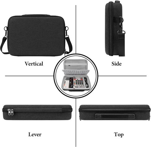 Geekria Hard Shell Travel Careing Case ، حقيبة آلة الأسطوانة متوافقة مع الهندسة في سن المراهقة EP-133 K.O. II ، EP-1320 Sampler Medieval (رمادي غامق) in Saudi Arabia