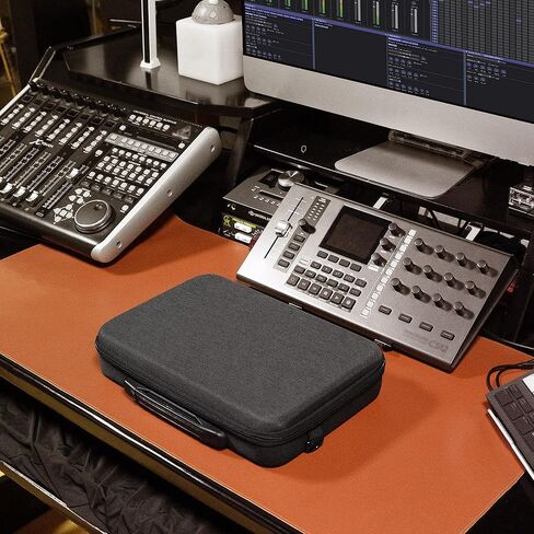 Geekria Hard Shell Travel Careing Case ، حقيبة آلة الأسطوانة متوافقة مع الهندسة في سن المراهقة EP-133 K.O. II ، EP-1320 Sampler Medieval (رمادي غامق) in Saudi Arabia