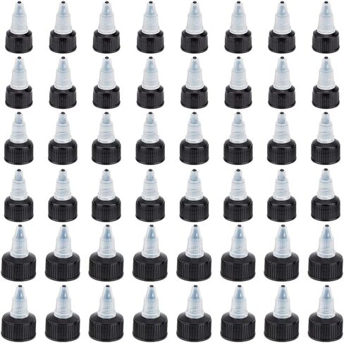 Olycraft 48pcs 21/23/28mm muee bottle cap for 17/20/22.5mm bottion bottle bottle bott apps blastic black caps for spsive bottes disting caps 16.5mm inner inner inner in Saudi Arabia