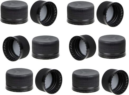 12pk Tarned Tarning Caps 28/400 Te Te Screw Top Caps لقوارير الحيوانات الأليفة قوارير Boston Round and Wine لتناسب معظم CT 28 مم (خيط مستمر) in Saudi Arabia