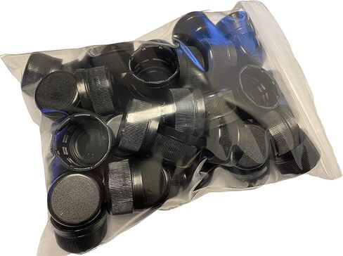 12pk Tarned Tarning Caps 28/400 Te Te Screw Top Caps لقوارير الحيوانات الأليفة قوارير Boston Round and Wine لتناسب معظم CT 28 مم (خيط مستمر) in Saudi Arabia