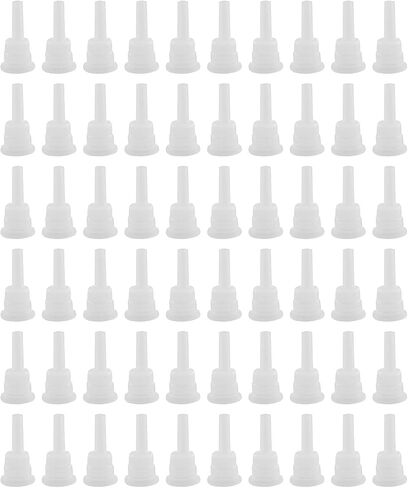 60PCS Essential Oil Bottle Anti Theft Long Dropper Plugs Plastic Transparent Sealing Perfume Bottle Safety Inner Plug Replacements for Massage Oil Diffusers Aromatherapy Mixing Bottles in Saudi Arabia