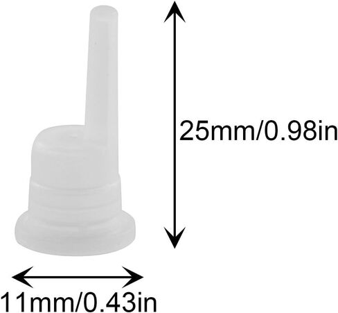 60PCS Essential Oil Bottle Anti Theft Long Dropper Plugs Plastic Transparent Sealing Perfume Bottle Safety Inner Plug Replacements for Massage Oil Diffusers Aromatherapy Mixing Bottles in Saudi Arabia