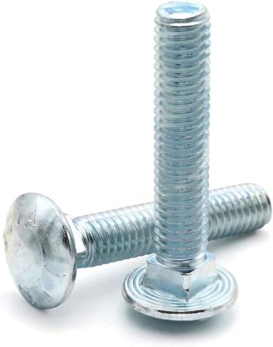 Carriage Bolt Zinc Plated 307A Grade A Steel - 3/8"-16 x 2-1/4" FT - Qty-100 in Saudi Arabia