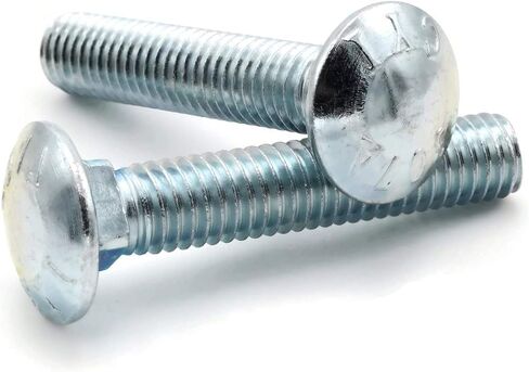 Carriage Bolt Zinc Plated 307A Grade A Steel - 3/8"-16 x 2-1/4" FT - Qty-100 in Saudi Arabia