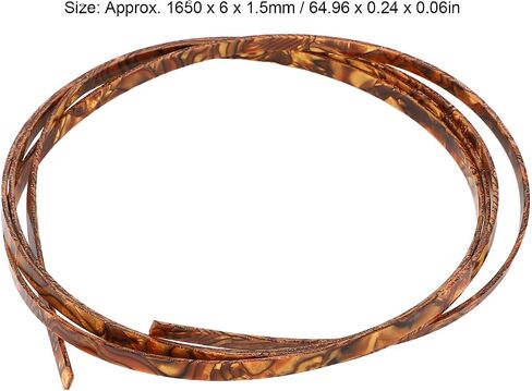 WALFRONT Strong Celluloid Guitar Binding Strip Trim Multifunctional for Acoustic Electric Classical Guitars Fashionable Decorative Side Strap Replacement Purfling Trim in Saudi Arabia