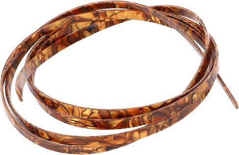 WALFRONT Strong Celluloid Guitar Binding Strip Trim Multifunctional for Acoustic Electric Classical Guitars Fashionable Decorative Side Strap Replacement Purfling Trim in Saudi Arabia