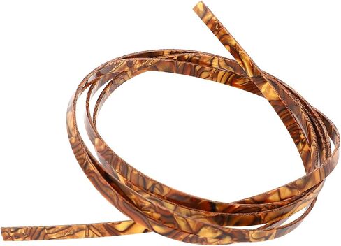 WALFRONT Strong Celluloid Guitar Binding Strip Trim Multifunctional for Acoustic Electric Classical Guitars Fashionable Decorative Side Strap Replacement Purfling Trim in Saudi Arabia