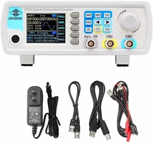 JDS6600 60MHz Fully CNC DDS Dual Channel Function Arbitrary Wave Signal Generator Source Frequency Meter Sweeper in Saudi Arabia