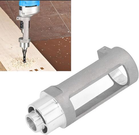 Squarehole Drill Bit Adapter Premium Aluminum Alloy Professional Woodworking Tool for Quick Square Hole Drilling Compatible with 38 to 43mm Drill Chucks 19mm Diameter in Saudi Arabia