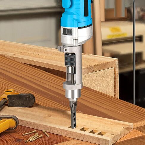Squarehole Drill Bit Adapter Premium Aluminum Alloy Professional Woodworking Tool for Quick Square Hole Drilling Compatible with 38 to 43mm Drill Chucks 19mm Diameter in Saudi Arabia