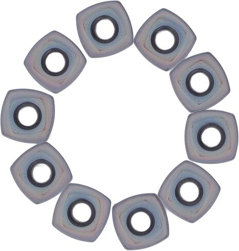 10PCS Coated Carbide Inserts CNC Cutter Replacement Lathe Milling Tools Stainless Steel Aluminum ti Alloy Copper in Saudi Arabia