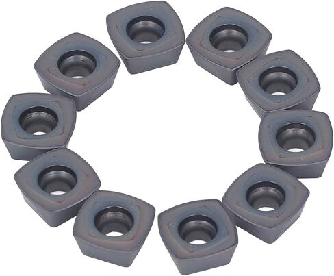 10PCS Coated Carbide Inserts CNC Cutter Replacement Lathe Milling Tools Stainless Steel Aluminum ti Alloy Copper in Saudi Arabia