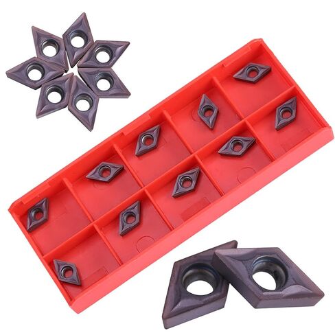 10pcs CNC Carbide Tips Inserts Blade Cutter Lathe Turning Tool with Box in Kuwait