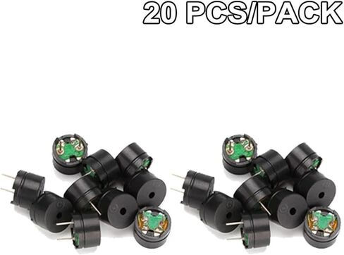 10/20/60PCS 12085 Passive Buzzer 12MM*8.5MM 3V-12V Universal 42R Resistance Mini Buzzer(20pcs) in Saudi Arabia