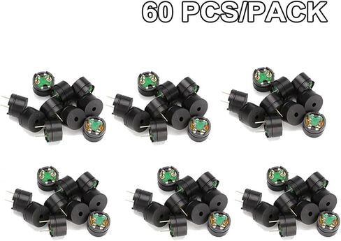10/20/60PCS 12085 Passive Buzzer 12MM*8.5MM 3V-12V Universal 42R Resistance Mini Buzzer(20pcs) in Saudi Arabia