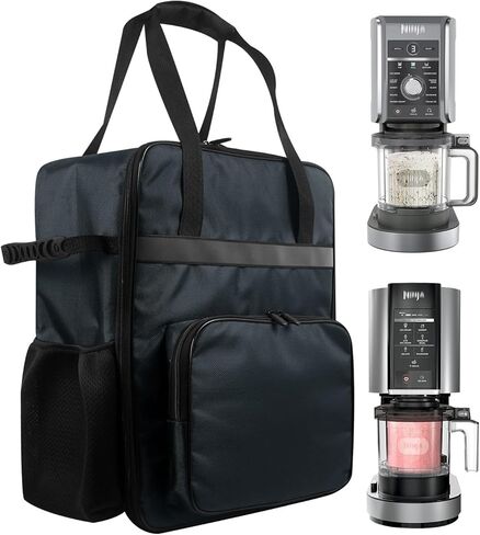 Ice Cream Maker Carrying Bag Sorbet Maker Travel Case Heavy duty 1680D Oxford Storage Bag for Ninja CREAMi Deluxe Ice Cream NC501/NC301/NC300/NC299AMZ in Kuwait