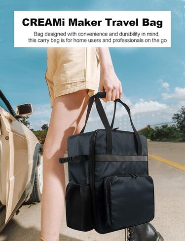 Ice Cream Maker Carrying Bag Sorbet Maker Travel Case Heavy duty 1680D Oxford Storage Bag for Ninja CREAMi Deluxe Ice Cream NC501/NC301/NC300/NC299AMZ in Kuwait