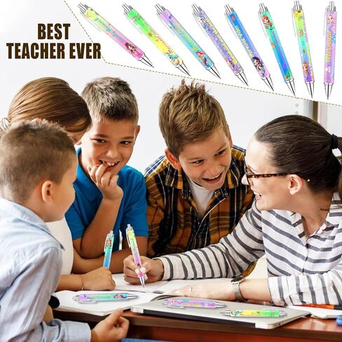 Idealmuzik 8 Nurse Ballpoint Pens,Gift for Nurse Week, Lovely Cartoon Cute Retractable Nursing Funny Ink for Medical Assistants Students Workers Office Appreciation Gifts in Kuwait