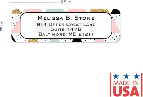 ملصقات العناوين الملونة الملونة/لفة من 250 ملصقات عناوين/مصممة للعنوان الإرجاع في موزع بلاستيكي أنيقة in Kuwait