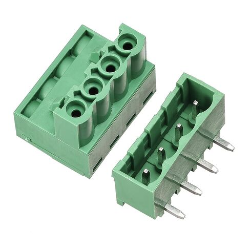 UXCELL 4-Pin 5.08mm ملعب الزاوية اليمنى PCB المسمار الموصل كتلة كتلة 20 مجموعة in Saudi Arabia