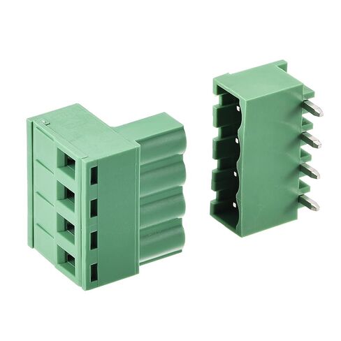 UXCELL 4-Pin 5.08mm ملعب الزاوية اليمنى PCB المسمار الموصل كتلة كتلة 20 مجموعة in Saudi Arabia