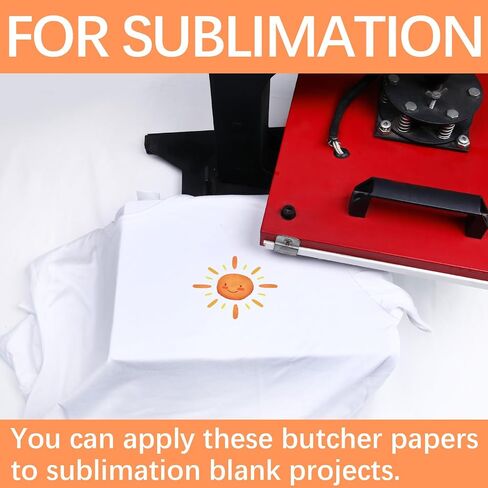 300Pcs White Butcher Paper for Sublimation No Wax Square Sublimation Butcher Paper Sheets 12 x 12 inch Disposable Charcuterie Papers Precut Butcher Papers for Heat Press, Wrapping Meat, Smoking Meat in Kuwait