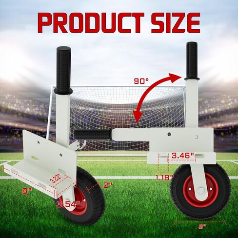 Goal Mover Heavy-Duty Lift Mover Tool Set, 1300LBS Capacity Soccer Goal Dolly, Lever Mechanisms Available with High Lift Wheels, Chicken Coop Mover, Replacement Soccer Goal (4 Pack) in Kuwait