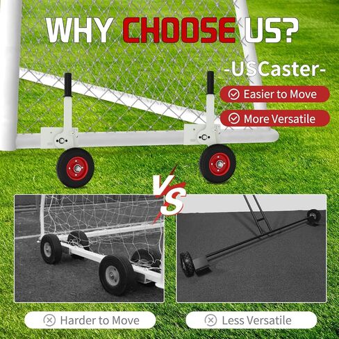 Goal Mover Heavy-Duty Lift Mover Tool Set, 1300LBS Capacity Soccer Goal Dolly, Lever Mechanisms Available with High Lift Wheels, Chicken Coop Mover, Replacement Soccer Goal (4 Pack) in Kuwait