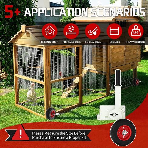 Goal Mover Heavy-Duty Lift Mover Tool Set, 1300LBS Capacity Soccer Goal Dolly, Lever Mechanisms Available with High Lift Wheels, Chicken Coop Mover, Replacement Soccer Goal (4 Pack) in Kuwait