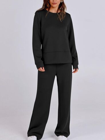 Lounge Sets for Women 2 Piece Sets Fall Casual Travel Outfits Sweatshirts Pajamas Set Matching Clothing in Kuwait
