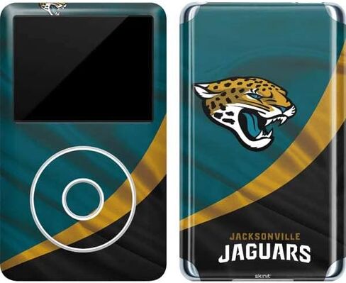 Skinit MECAL MP3 Player Skin متوافق مع iPod Classic (6th Gen) 80GB - NFL Jacksonville Jaguars Design المرخص رسميًا in Saudi Arabia