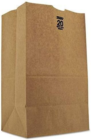 Duro ID# 29821 20# Husky SOS Bag 50# 100 ٪ Natural Natural Kraft 500pk (2 حزم من 250) 8-1/4 × 5-15/16 × 13-3/8 in Kuwait