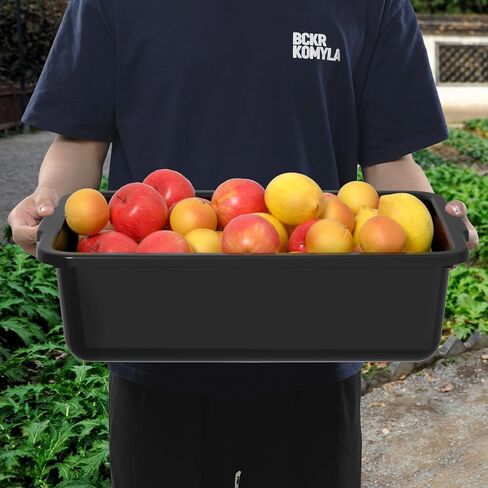 أحواض الحافلات التجارية ذات 4 عبوات ، صندوق حافلات تجاري بلاستيكي 23 لتر ، أسود in Kuwait