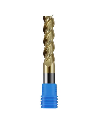 1/2in Solid Carbide End Mill for Aluminum,45 Degree Helix,3 Flute,ZRN Coated Bits Tool for Aluminum and Other Non-Ferrous Materials in Saudi Arabia