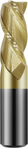 1/2in Solid Carbide End Mill for Aluminum,45 Degree Helix,3 Flute,ZRN Coated Bits Tool for Aluminum and Other Non-Ferrous Materials in Saudi Arabia