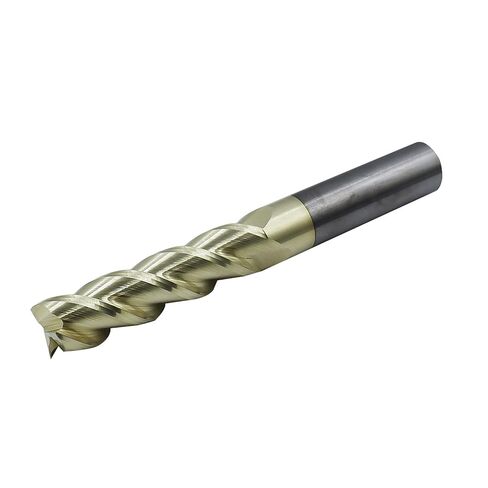 1/2in Solid Carbide End Mill for Aluminum,45 Degree Helix,3 Flute,ZRN Coated Bits Tool for Aluminum and Other Non-Ferrous Materials in Saudi Arabia