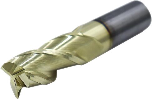 1/2in Solid Carbide End Mill for Aluminum,45 Degree Helix,3 Flute,ZRN Coated Bits Tool for Aluminum and Other Non-Ferrous Materials in Saudi Arabia