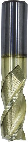 1/2in Solid Carbide End Mill for Aluminum,45 Degree Helix,3 Flute,ZRN Coated Bits Tool for Aluminum and Other Non-Ferrous Materials in Saudi Arabia