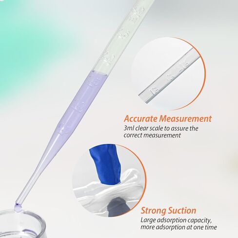 نقل الأنابيب 3ML قطرة بلاستيكية يمكن التخلص منها لمختبر العلوم ، 500 ٪ in Kuwait