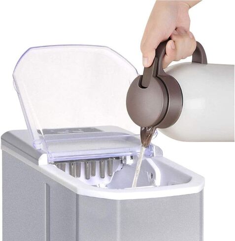 Machine Countertop,Portable Ice Cube Makers, Makes 33 Lbs Ice in 24 Hrs-Ice Cubes Ready in 8 Mins in Saudi Arabia