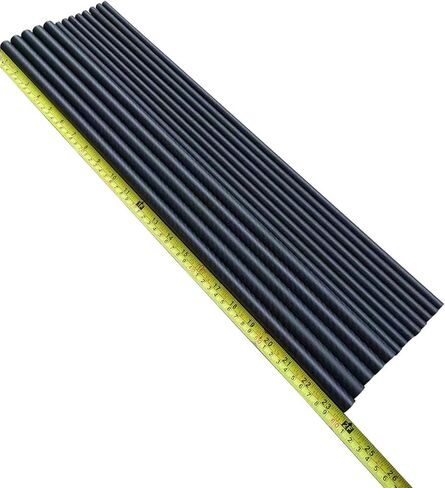 2pcs Length 600mm Carbon Fiber Tube High Composite Hardness Material 3K Twill Matte Carbon Fiber(20x18x600mm) in Saudi Arabia