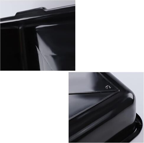 4 Pack 22 L Commercial Bus Tub Box, Black Plastic Rectangle Dish Tub Basin, R in Kuwait