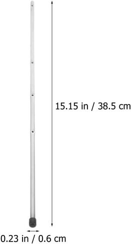 Happyyami 2Pcs Metal Poles for Foosball Table Iron Soccer Machine Replacement Rods for Teens Adults Easy to Assemble Table Football Accessories in Saudi Arabia
