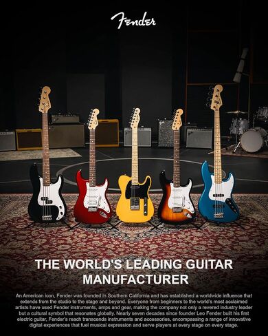 Fender Acoustasonic Standard Telecaster - حزمة انفجار العسل مع حزام ومجموعة تنظيف الجيتار وفيديو تعليمي أوستن بازار in Saudi Arabia