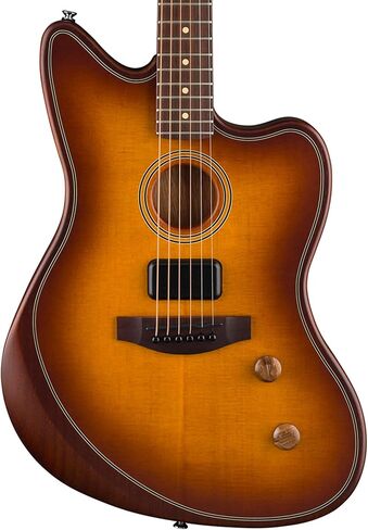 Fender Acoustasonic Standard Telecaster - حزمة انفجار العسل مع حزام ومجموعة تنظيف الجيتار وفيديو تعليمي أوستن بازار in Saudi Arabia