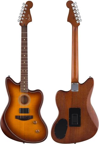 Fender Acoustasonic Standard Telecaster - حزمة انفجار العسل مع حزام ومجموعة تنظيف الجيتار وفيديو تعليمي أوستن بازار in Saudi Arabia