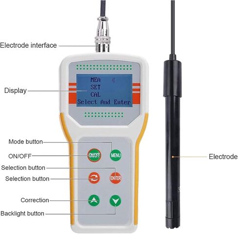 مجموعة عداد الأكسجين المذاب ، اختبار DO DIGITAL DO TESTER لتربية الأحياء المائية ومياه الصرف الصحي ، يقيس 0-20MG/L ، كاشف مستويات الأكسجين الذائبة الذائبة الدقيقة in Kuwait
