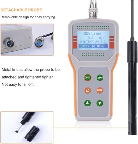 مجموعة عداد الأكسجين المذاب ، اختبار DO DIGITAL DO TESTER لتربية الأحياء المائية ومياه الصرف الصحي ، يقيس 0-20MG/L ، كاشف مستويات الأكسجين الذائبة الذائبة الدقيقة in Kuwait