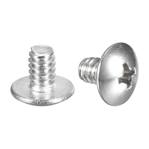 uxcell #6-32 x 1-1/4" Truss Head Phillips Machine Screws, Full Thread, Phillips Drive, 304 Stainless Steel 18-8, Quantity 50 in Saudi Arabia